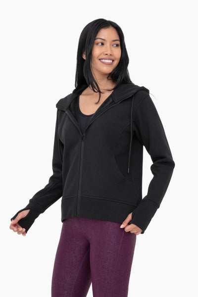 Mono B Fur Lined Zip-Up Hoodie