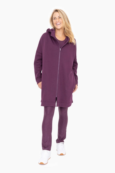 Mono B Longline Zip Up Jacket with Hood Girl Intuitive