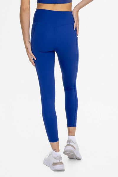 Mono B Lycra-Blend Essential Sweetheart Back Highwaist Leggings