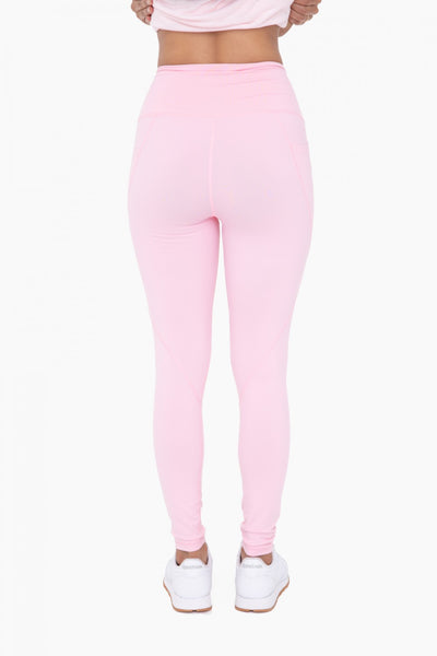 Mono B Tapered Band Essential Solid Highwaist Leggings