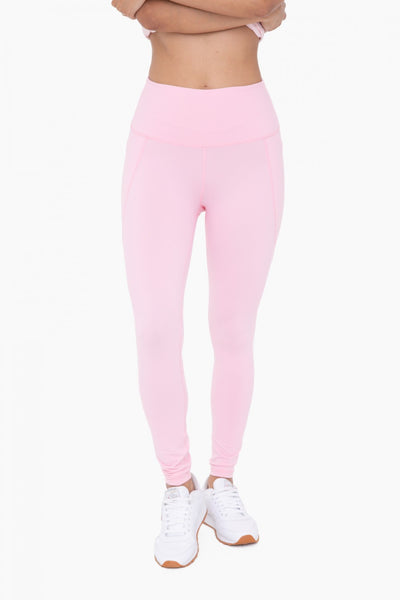 Mono B Tapered Band Essential Solid Highwaist Leggings