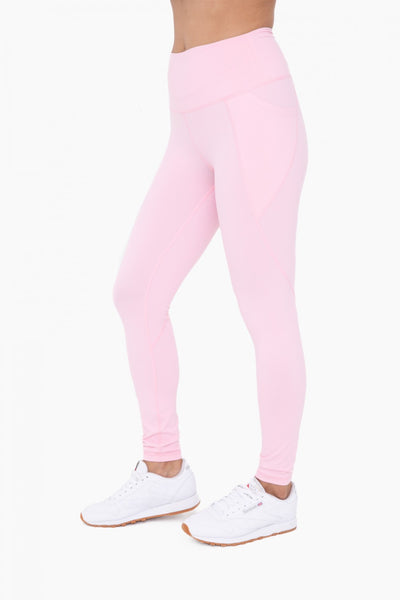 Mono B Tapered Band Essential Solid Highwaist Leggings