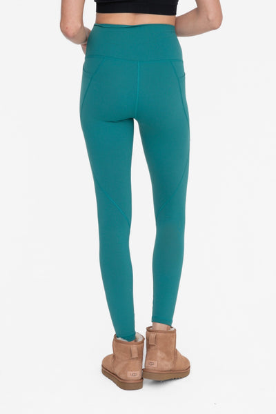 Mono B Tapered Band Essential Solid Highwaist Leggings