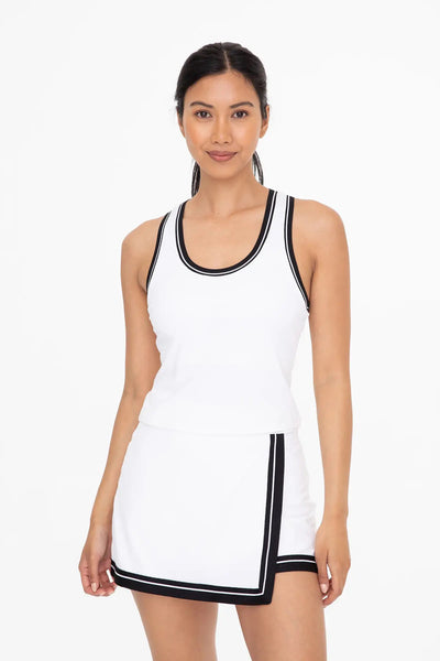 Mono B Varsity Stripe Tennis Tank