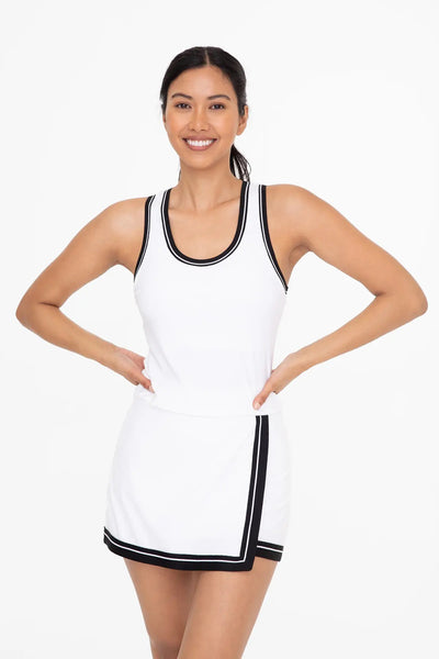 Mono B Varsity Stripe Tennis Tank