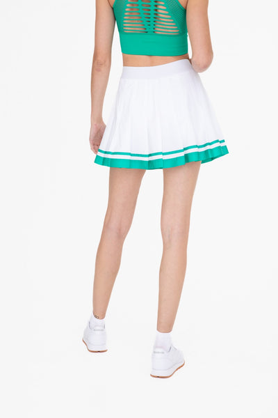 Stripe Pleated Tennis Skirt