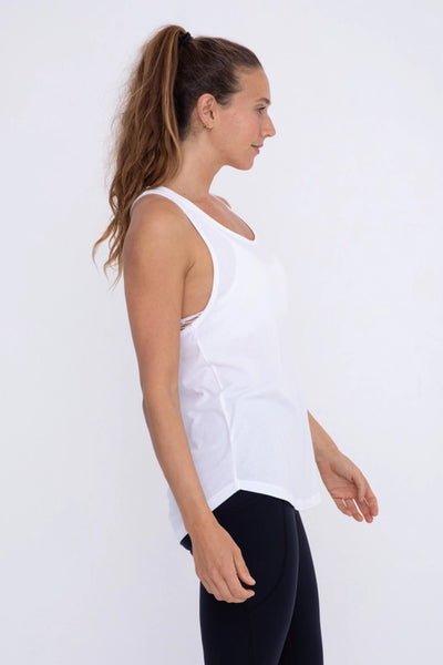 Mono B Twist Back Tank Top