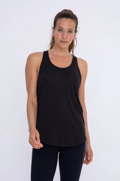 Mono B Twist Back Tank Top