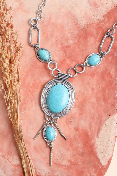 Turquoise Bolo Necklace