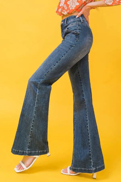 Flying Tomato Wide Leg Denim Pants