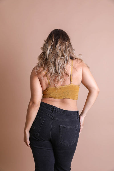 Seamless Padded Textured Brami Plus Size