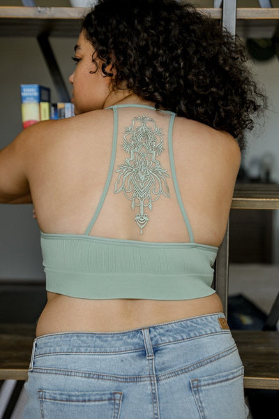 Tattoo Back Bralette – Girl Intuitive