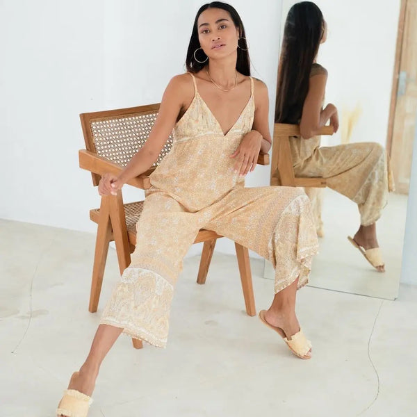 Jumpsuit - Aaliyah Jumpsuit in Citrine - Girl Intuitive - The Fox and The Mermaid -