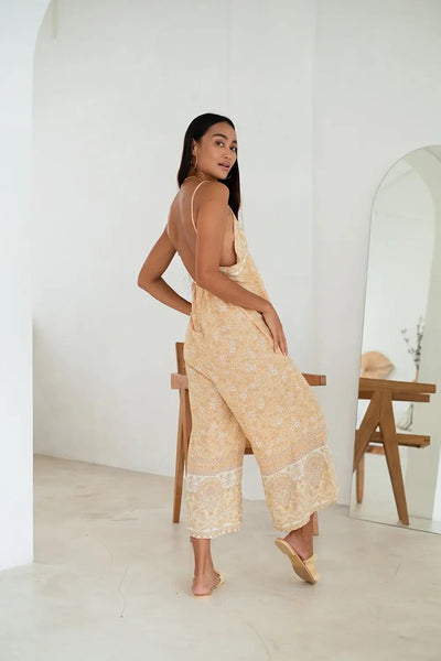 Jumpsuit - Aaliyah Jumpsuit in Citrine - Girl Intuitive - The Fox and The Mermaid -