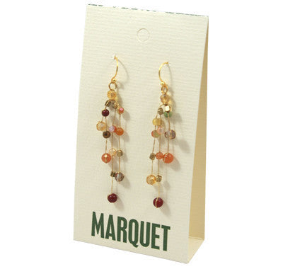 earrings - Akha Floating Earrings in Red - Girl Intuitive - Marquet -