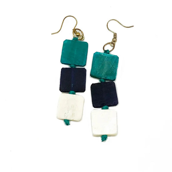 earrings - Anju Omala Azure Coast Collection Earrings - Girl Intuitive - Anju Jewelry -