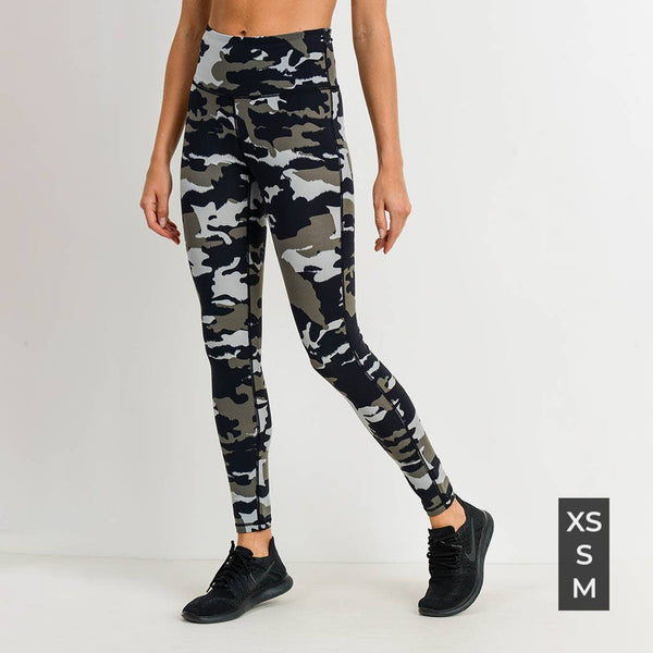 Leggings - Mono B Jungle Camo Highwaist Leggings - Girl Intuitive - Mono B -