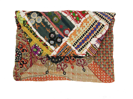 Bags - Balochi Kantha Clutch - Girl Intuitive - WorldFinds -