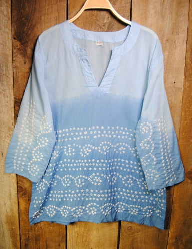 Tunic - Bandhani Tunic Blue - Girl Intuitive - Nusantara -