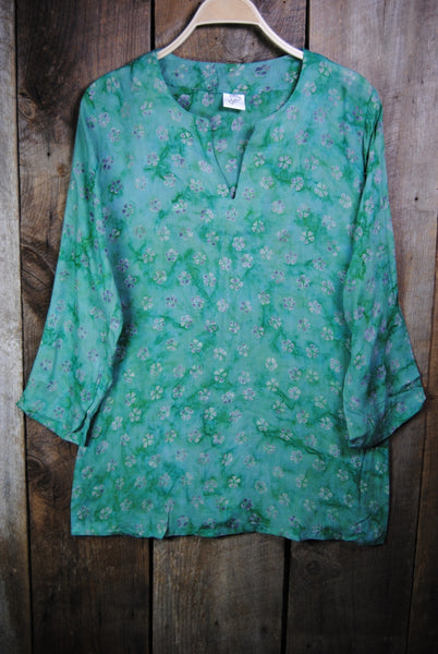 Tunic - Batik Tunics in Green - Girl Intuitive - Nusantara -