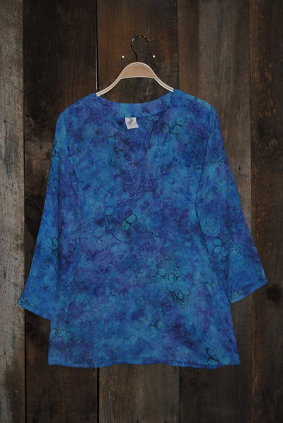 Tunic - Batik Tunic in Blue Hues - Girl Intuitive - Nusantara -