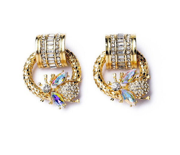 earrings - Bee Crystal Earrings - Girl Intuitive - Girl Intuitive -