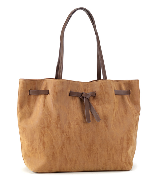 Bags - Belted Shopper Bag in Camel - Girl Intuitive - Christian Livingston -