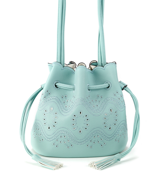 Bags - Bucket Crossbody Bag Turquoise - Girl Intuitive - Christian Livingston -