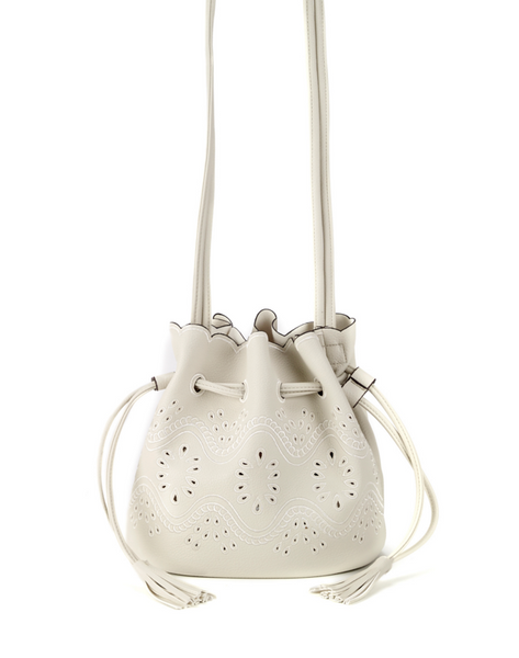 Bags - Bucket Crossbody Bag White - Girl Intuitive - Christian Livingston -