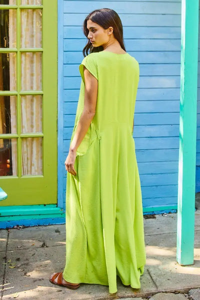 Bucketlist Wide Leg Solid Woven Jumpsuit