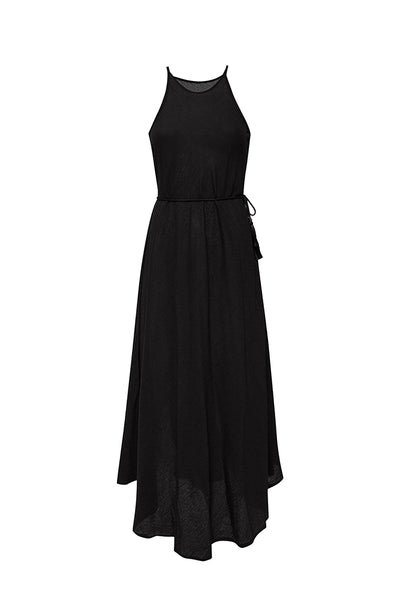 Dresses - Callie Boho Cotton Maxi Dress Black - Girl Intuitive - Secret Language -