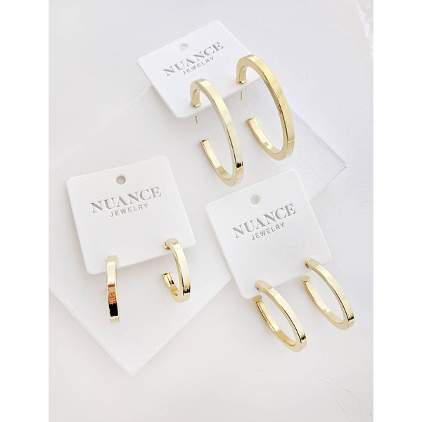 earrings - Gold-Filled Callie Hoop Earrings - Girl Intuitive - Nuance Jewelry -