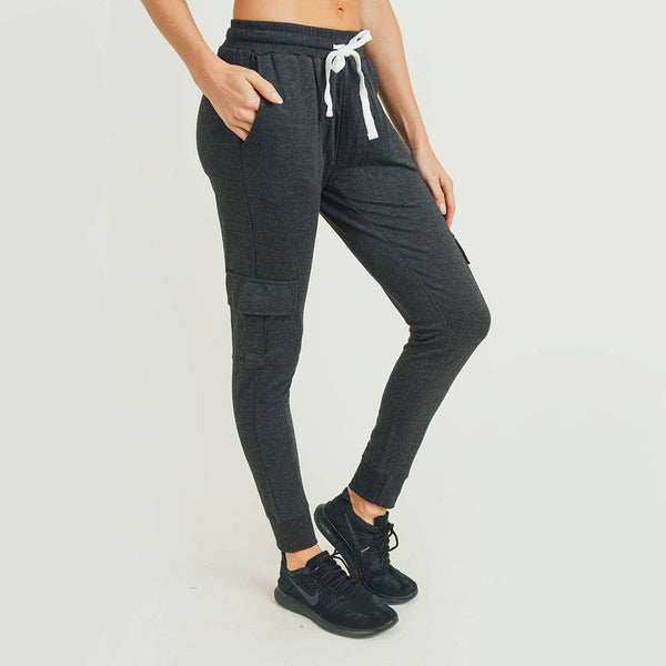 Sweatpants - Cargo Brushed Sweatpants Hybrid - Girl Intuitive - Mono B -