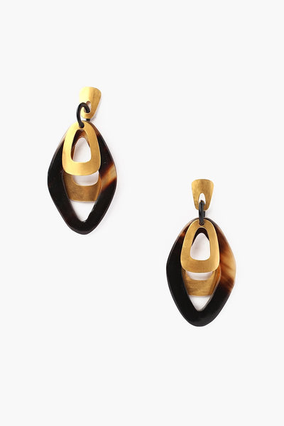 earrings - Chan Luu Black Horn Cut Out Earrings (Pre-Order) - Girl Intuitive - Chan Luu -