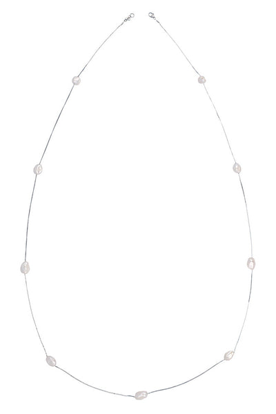 Necklace - Chan Luu Floating Pearl Layering Necklace - Girl Intuitive - Chan Luu -