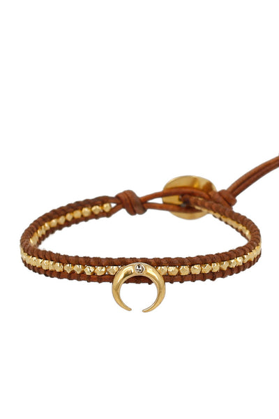 bracelet - Chan Luu Gold Diamond Horn Bracelet - Girl Intuitive - Chan Luu -