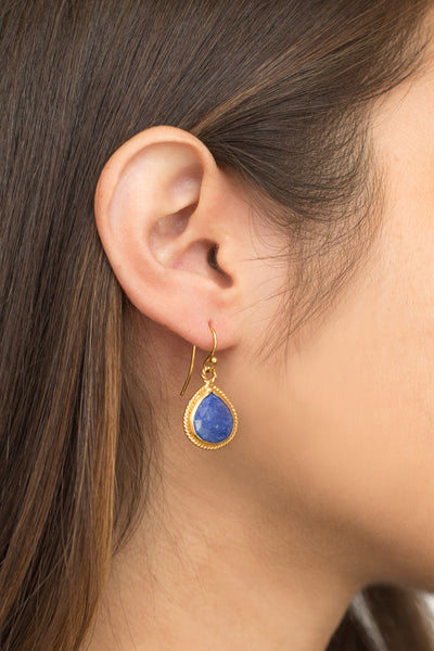 earrings - Chan Luu Lapis Drop Earrings - Girl Intuitive - Chan Luu -