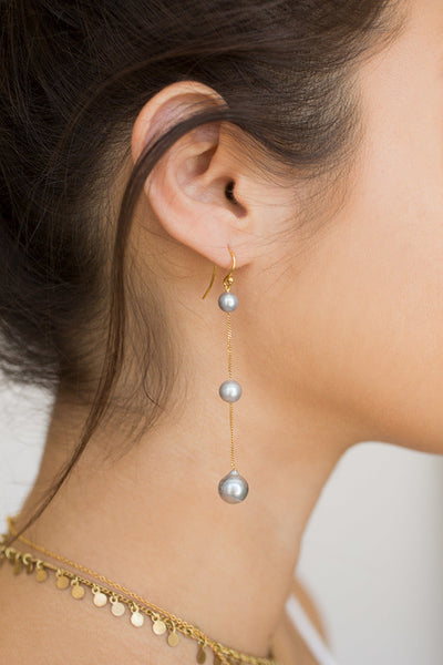 earrings - Chan Luu Tiered Floating Pearl Earrings - Girl Intuitive - Chan Luu -