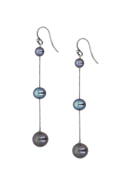 earrings - Chan Luu Tiered Floating Pearl Earrings - Girl Intuitive - Chan Luu -