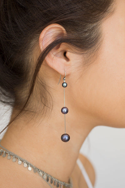 earrings - Chan Luu Tiered Floating Pearl Earrings - Girl Intuitive - Chan Luu -