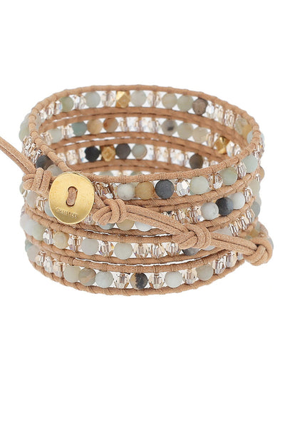 bracelet - Chan Luu Wrap Bracelet with Amazonia - Girl Intuitive - Chan Luu -