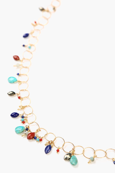 Necklace - Chan Luu Multi-Stone Mix Chain Layering Long Necklace - Girl Intuitive - Chan Luu -