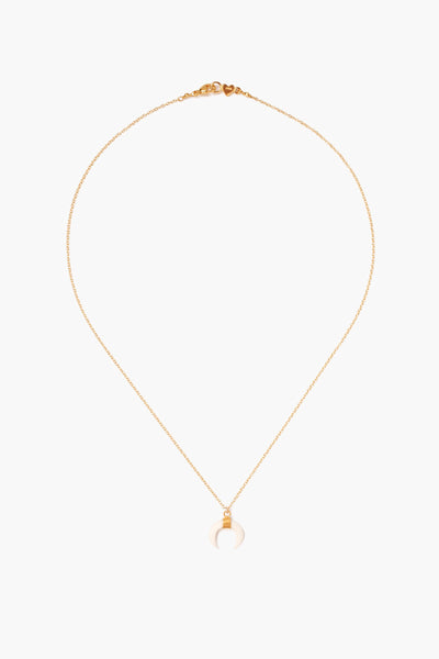 Necklace - Chan Luu White Bone Horn Delicate Gold Short Necklace (Pre-Order) - Girl Intuitive - Chan Luu -