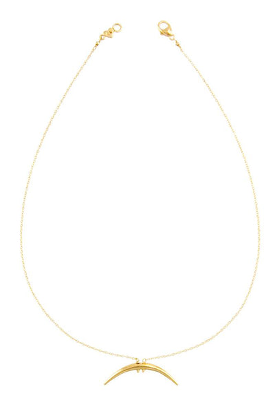 Necklace - Chan Luu Yellow Gold Horn Necklace - Girl Intuitive - Chan Luu -