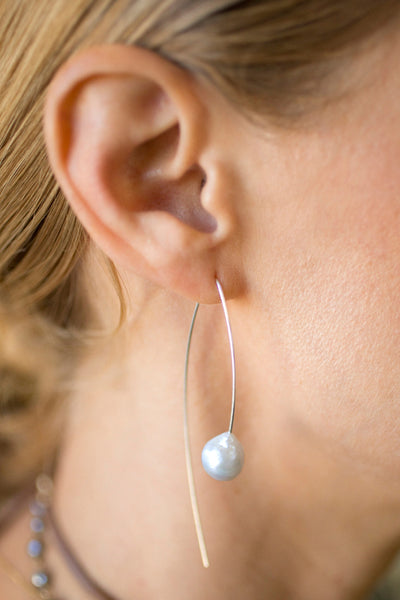 earrings - Chan Luu Floating Pearl Drop Earrings - Girl Intuitive - Chan Luu -