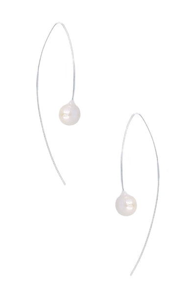 earrings - Chan Luu Floating Pearl Drop Earrings - Girl Intuitive - Chan Luu - White