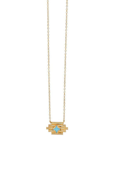 Necklace - Chan Luu Turquoise Santa Fe Necklace - Girl Intuitive - Chan Luu -