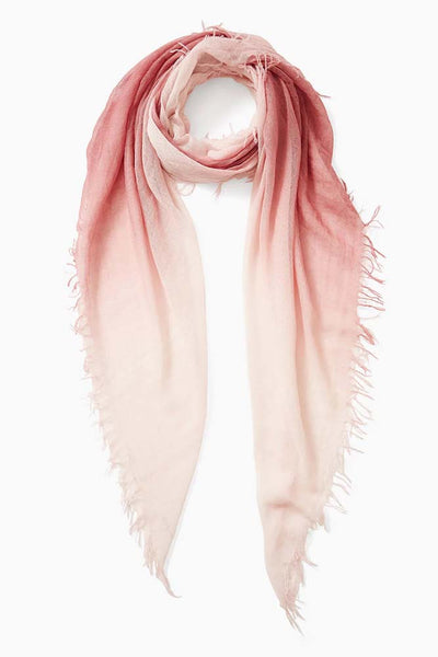 Scarves - Chan Luu Dusty Rose Dip-Dyed Cashmere and Silk Scarf - Girl Intuitive - Chan Luu -