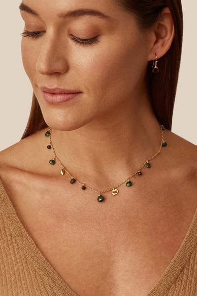 Necklace - Chan Luu Emerald Kenya Charm Necklace - Girl Intuitive - Chan Luu -