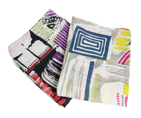 Scarves - Cityscape Scarf - Grey - Girl Intuitive - WorldFinds -